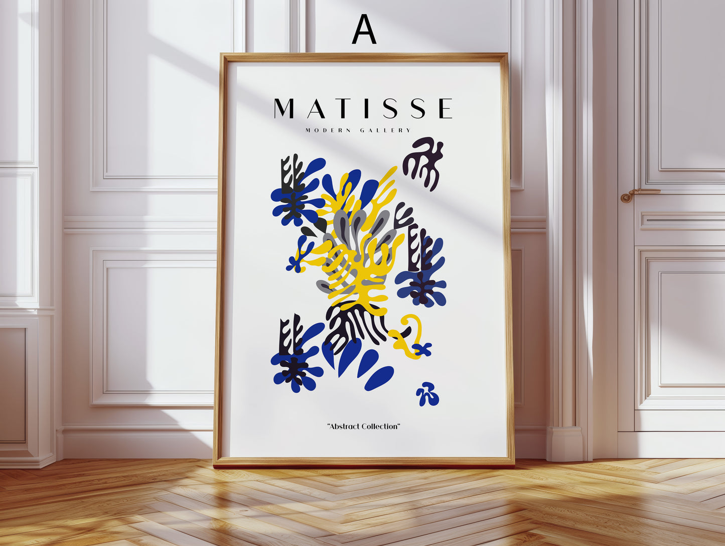 Matisse Poster · Geschenkidee · Abstrakte Scherenschnitte Porträts Farbenfrohe Kunst · Dekoprint ohne Rahmen