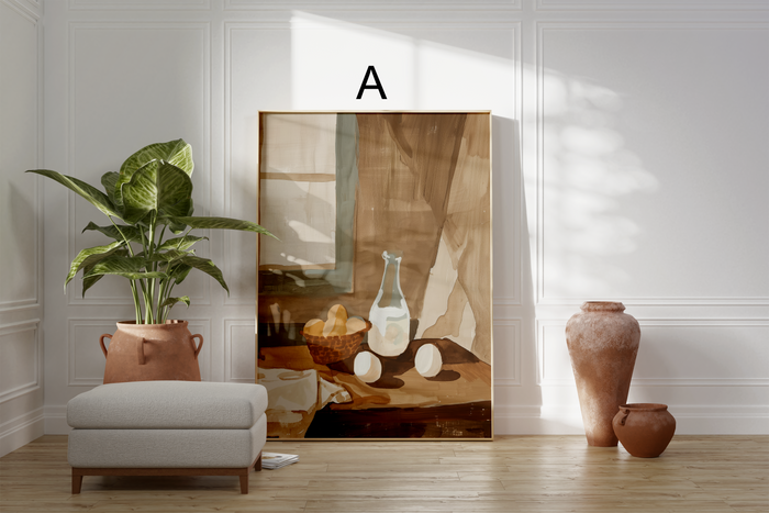 JUSTGOODMOOD Poster – Premium Baumwoll-Canvas Kunstwerke
