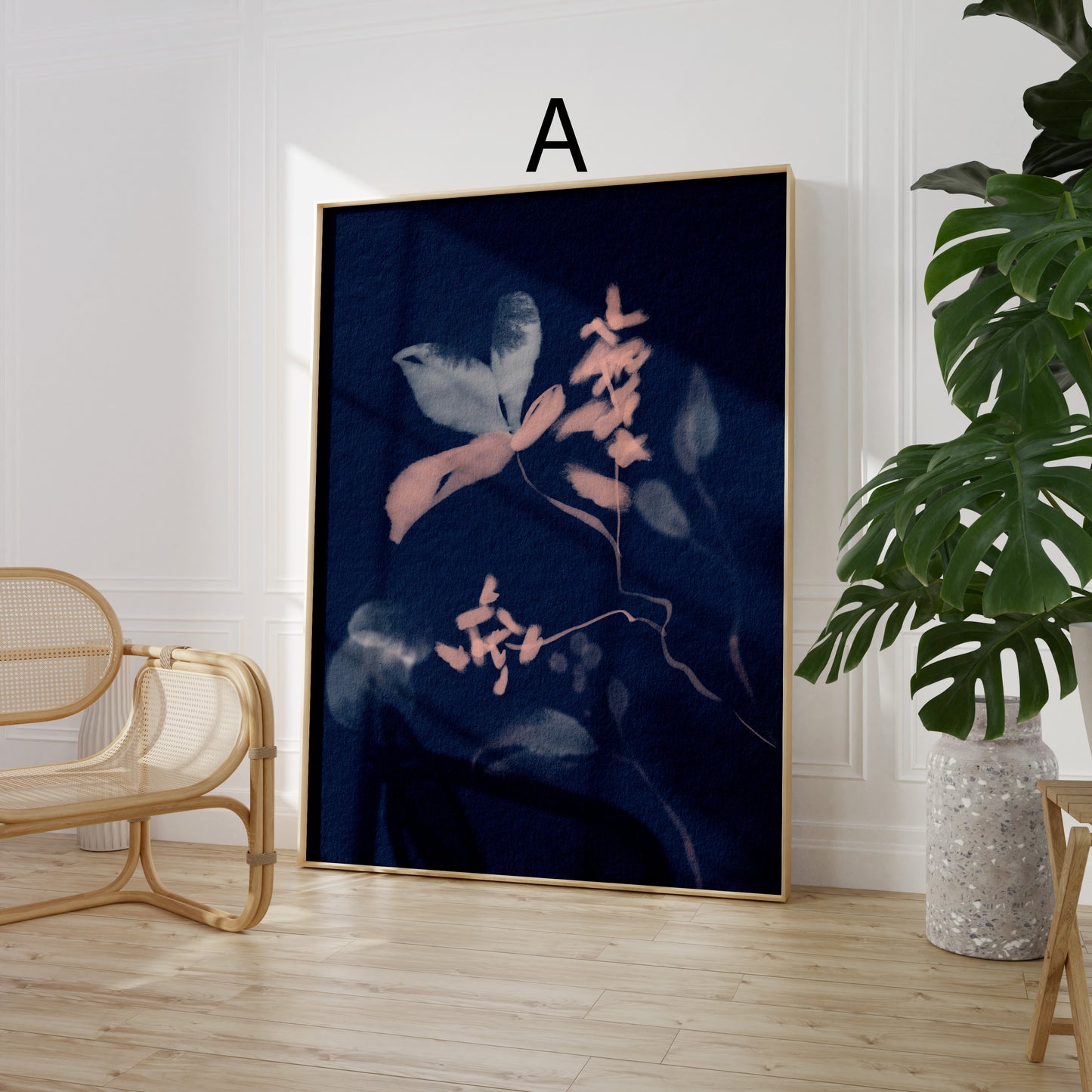 Line Art Poster · Frauenporträt & Animal Print Tiermuster · Dekoprint ohne Rahmen