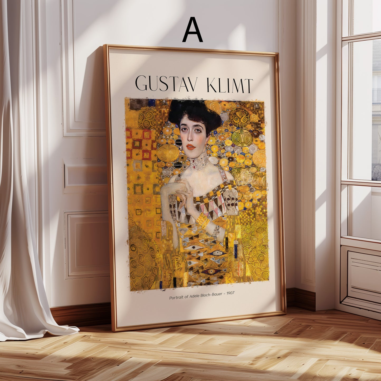 Gustav Klimt Kunst Poster · Geschenkidee · Jugendstil Porträts Blumen Garten Klassische Meisterwerke · Dekoprint ohne Rahmen