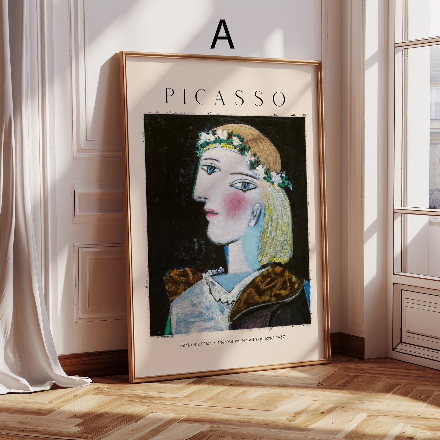 Picasso Poster · Geschenkidee · Kubistische Frauenporträt Mutter mit Kind Weeping Woman · Dekoprint ohne Rahmen