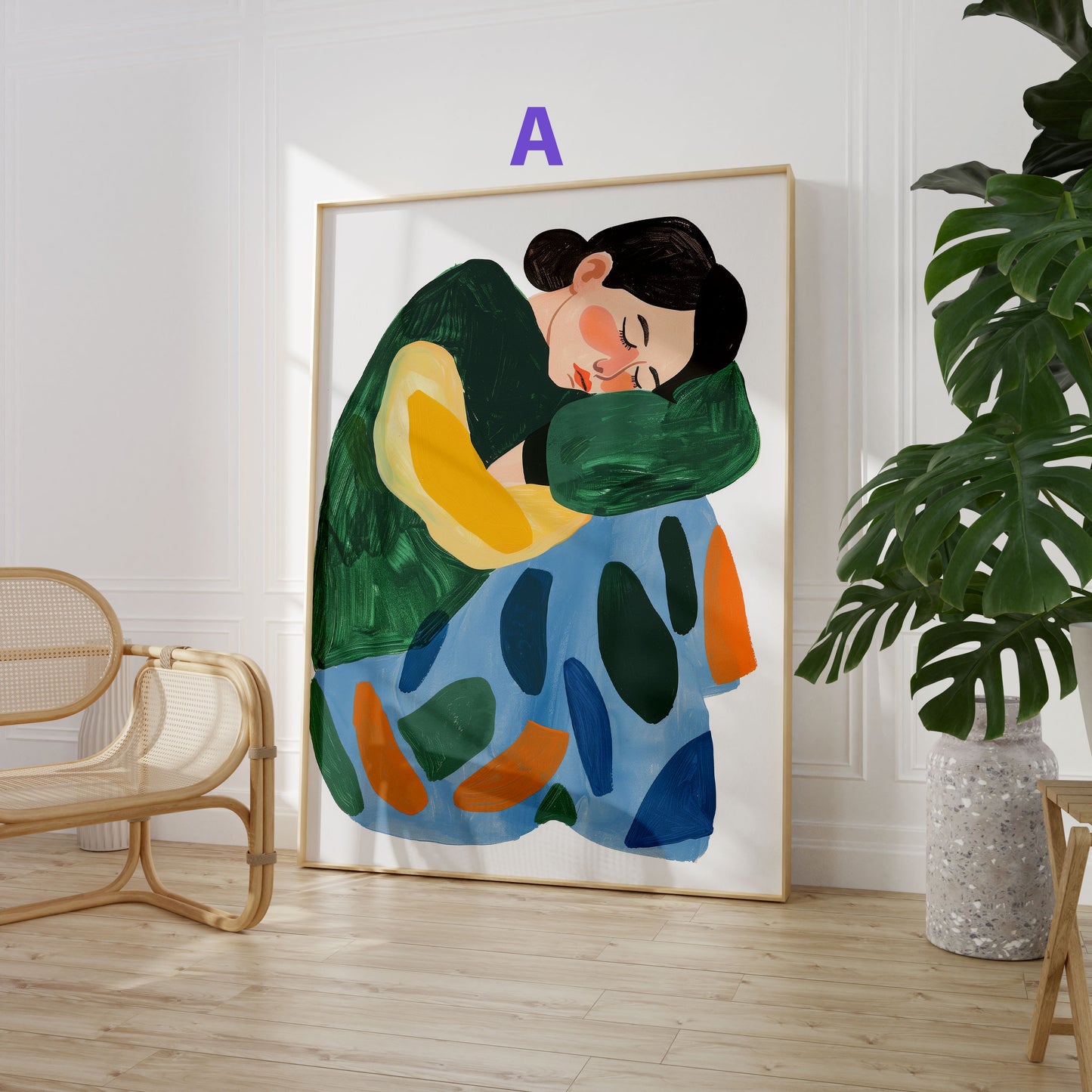 Moderne Kunst Poster · Geschenkidee · Minimalistische Porträts und Abstrakte Stillleben · Dekoprint ohne Rahmen