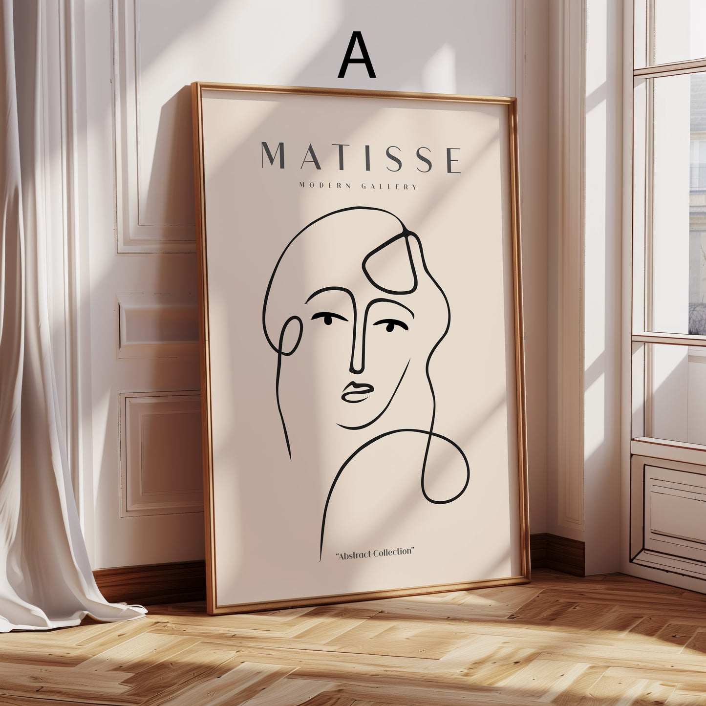 Matisse Poster · Geschenkidee · Line Art Gesichter Abstrakte Formen Farbenfrohe Kunst · Dekoprint ohne Rahmen