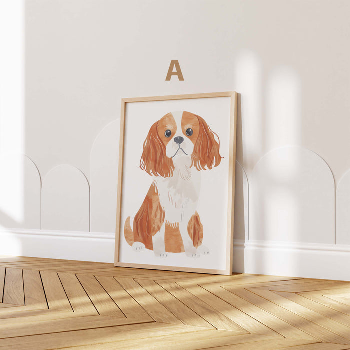 Hunde Poster für Kinderzimmer mit niedlichen Welpen