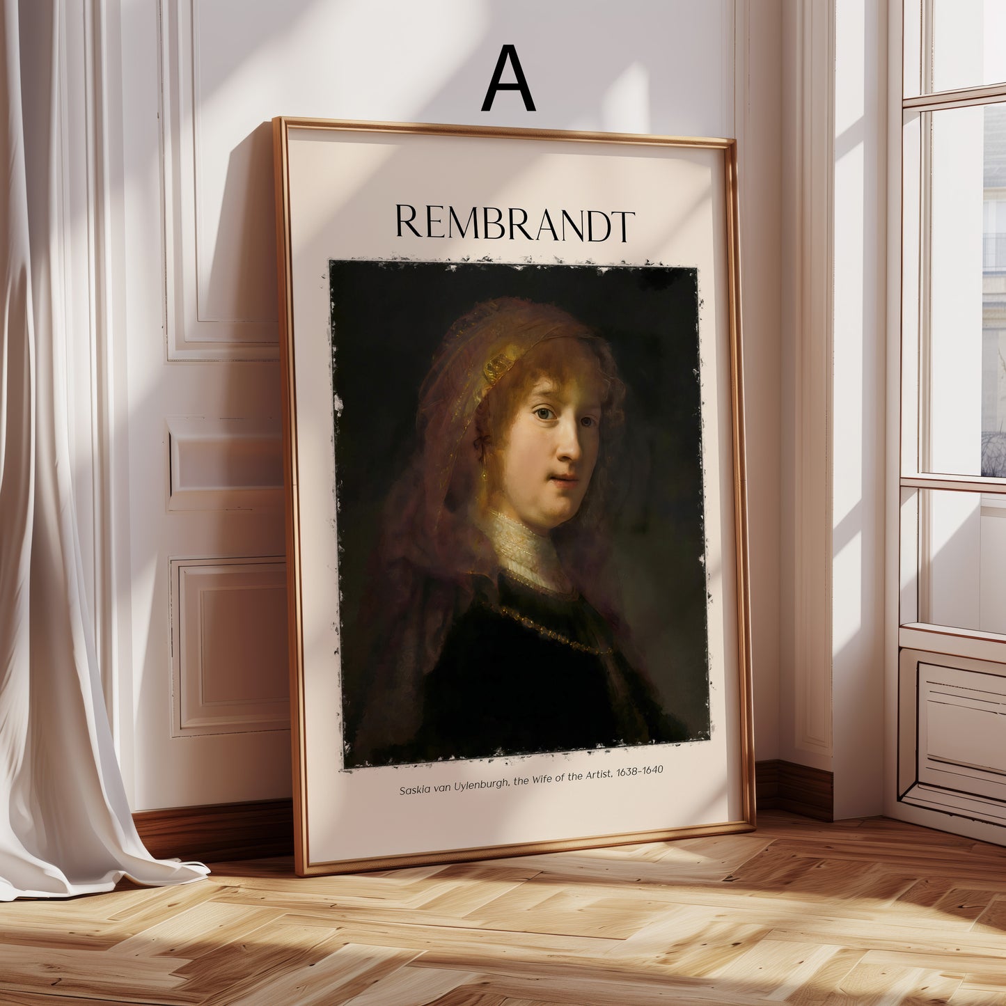 Rembrandt Poster · Geschenkidee · Barocke Porträts Die Nachtwache Niederländische Meisterwerke · Dekoprint ohne Rahmen