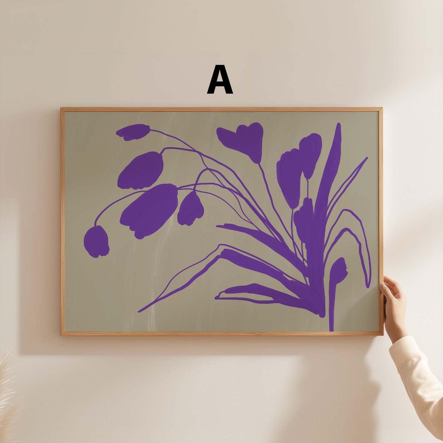 Mediterrane Zitronen Poster · Geschenkidee · Blaue Fliesen, Zitronen und mediterrane Kunst · Dekoprint ohne Rahmen