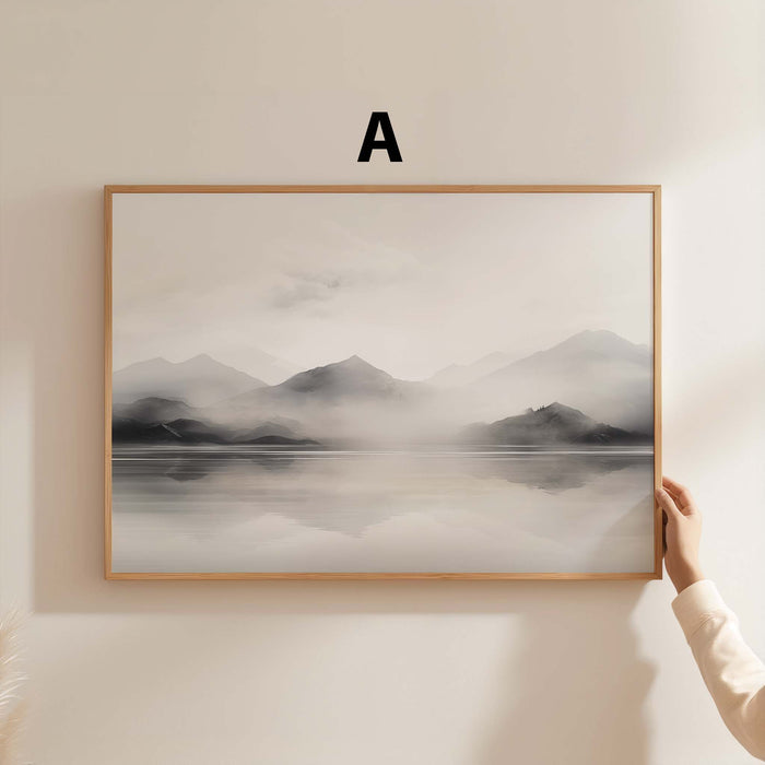 Panorama Landschaft Poster – Premium Baumwoll-Print