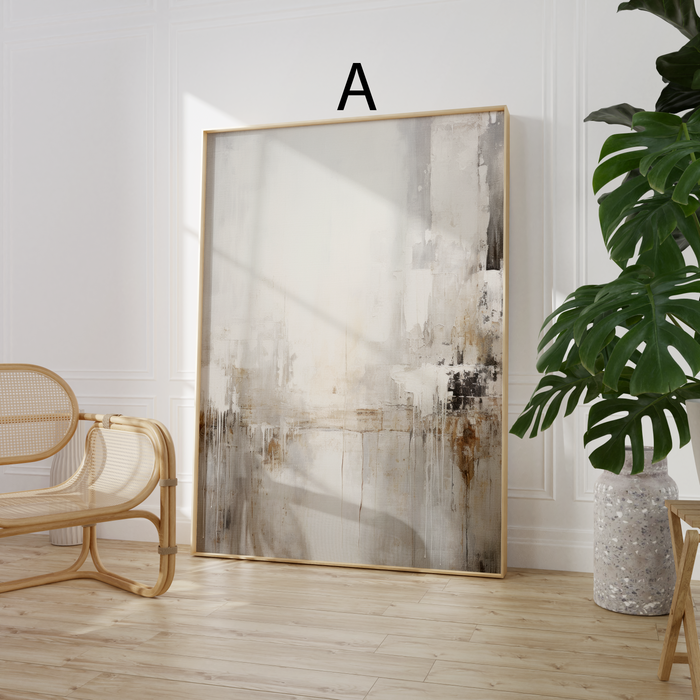Aquarell-Poster in neutralen Farben