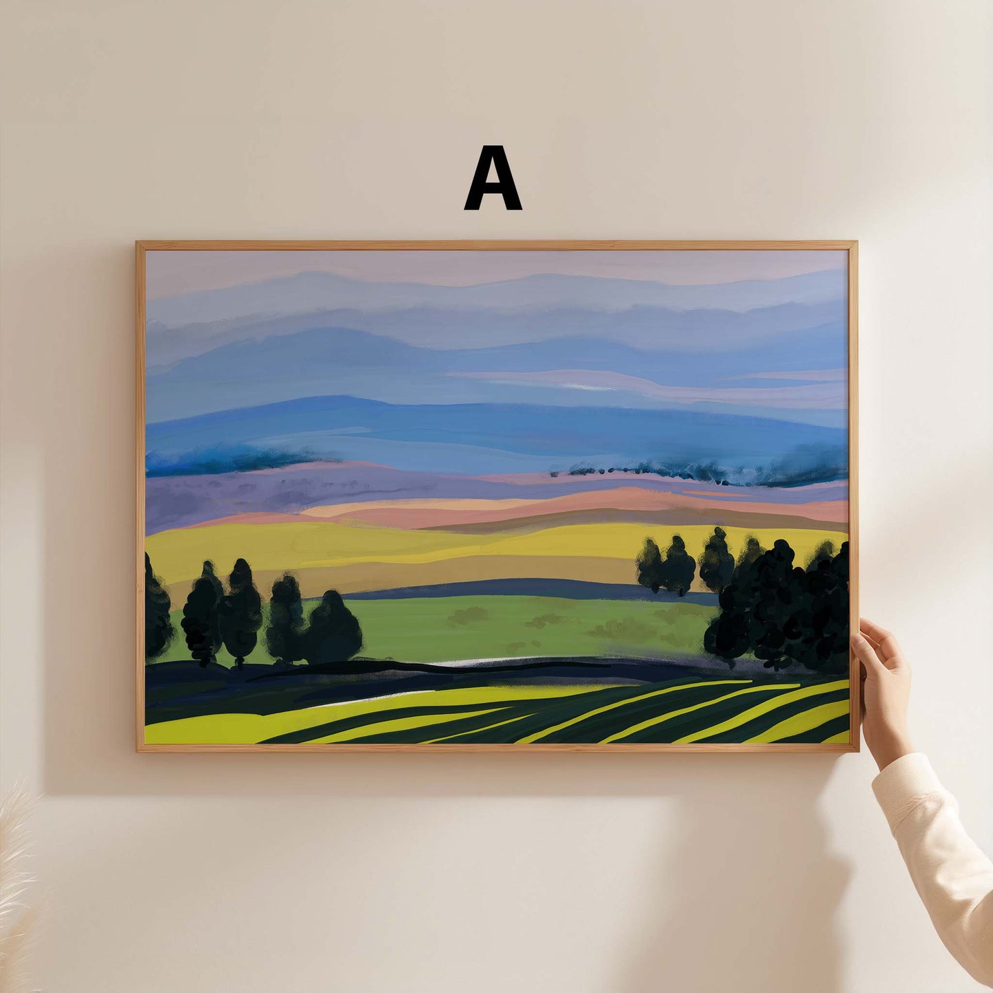 Obst Stillleben Poster · Geschenkidee · Früchte, Tomaten und Blumen in moderner Kunst · Dekoprint ohne Rahmen