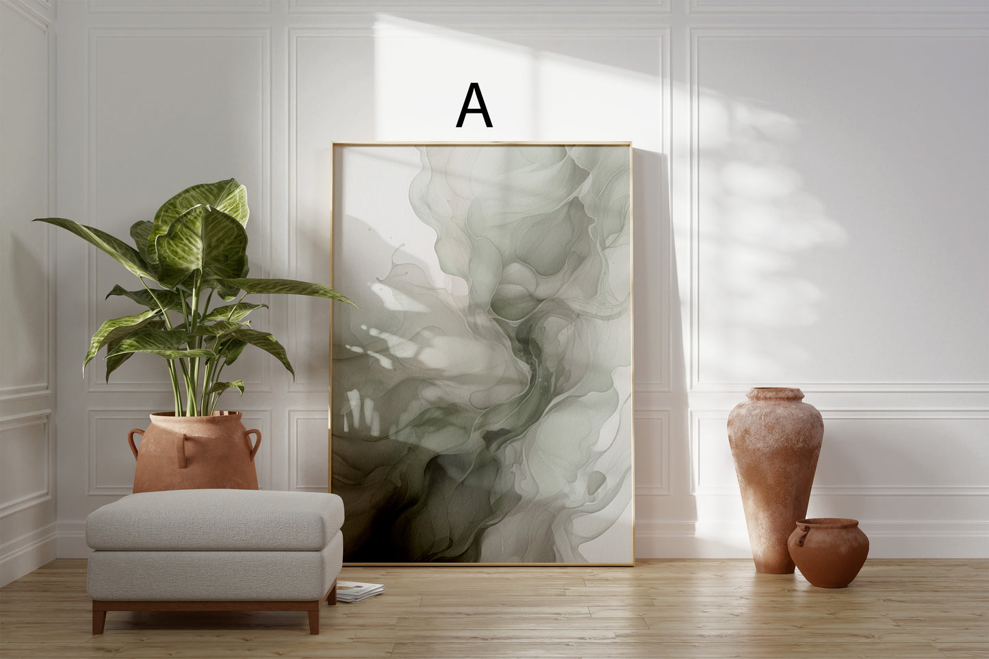 Abstrakte Poster · Geschenkidee · Sanfte Aquarellformen Neutrale Farben Minimalistische Kompositionen Zeitlose Wandkunst · Dekoprint ohne Rahmen