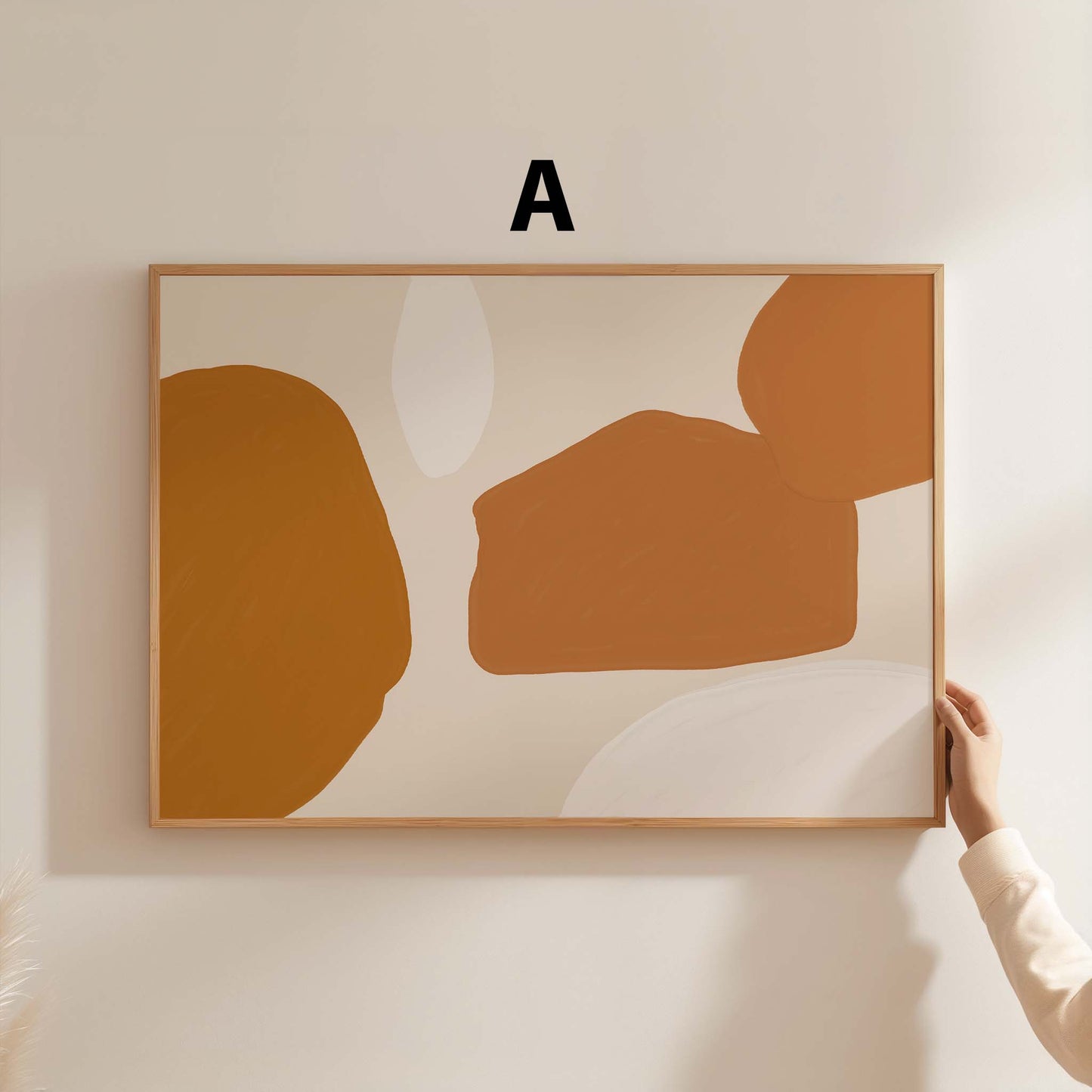 Bunte Blumen Poster · Geschenkidee · Abstrakte florale Formen und farbenfrohe Kunst · Dekoprint ohne Rahmen