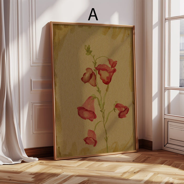Geschenkidee · Botanische Blumen und Natur Prints Ästhetische Wandbilder · Dekoprint ohne Rahmen | JUSTGOODMOOD