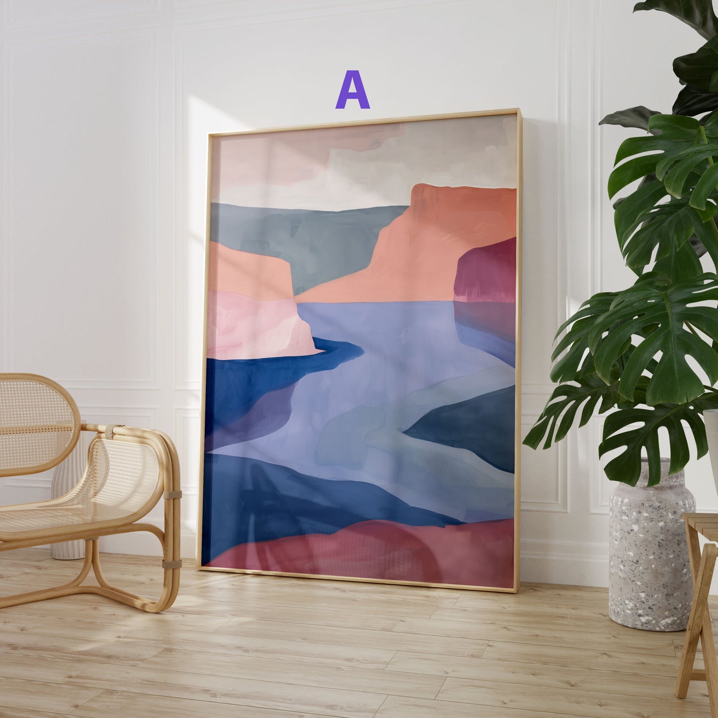 Moderne Kunst Poster · Geschenkidee · Abstrakte Formen, Stillleben und Landschaft · Dekoprint ohne Rahmen