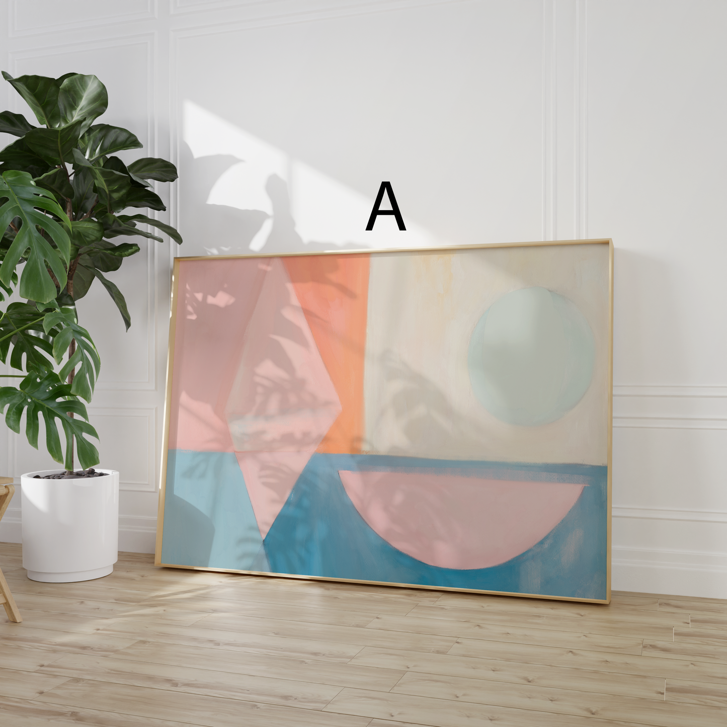 Abstrakte Poster · Wohnidee · Pastellfarben, Geometrische Formen & Minimalistische Wandkunst · Dekoprint ohne Rahmen