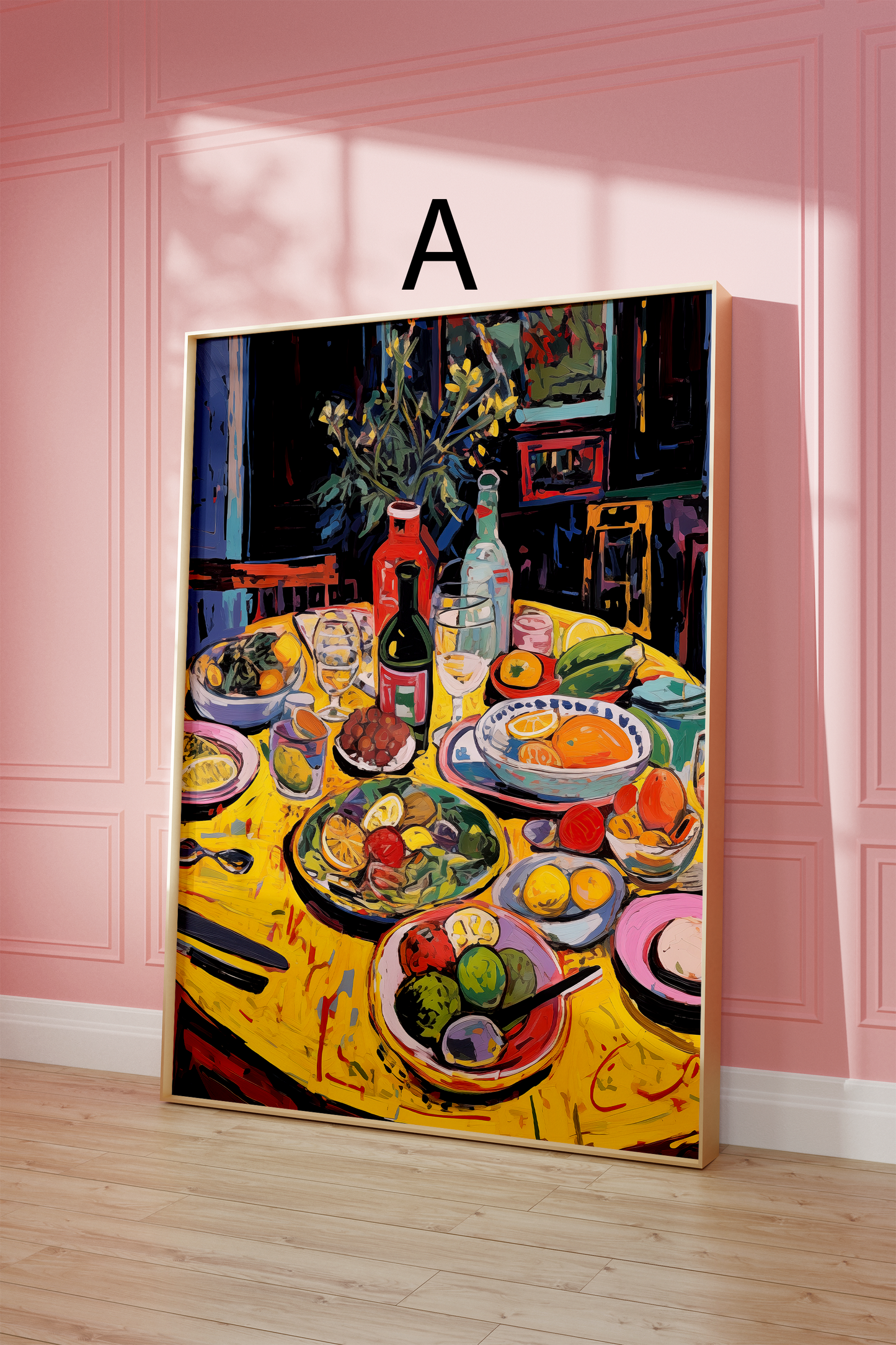 Moderne Kunst Poster · Geschenkidee · Elegante Blumenvase und Florale Wandkunst · Dekoprint ohne Rahmen