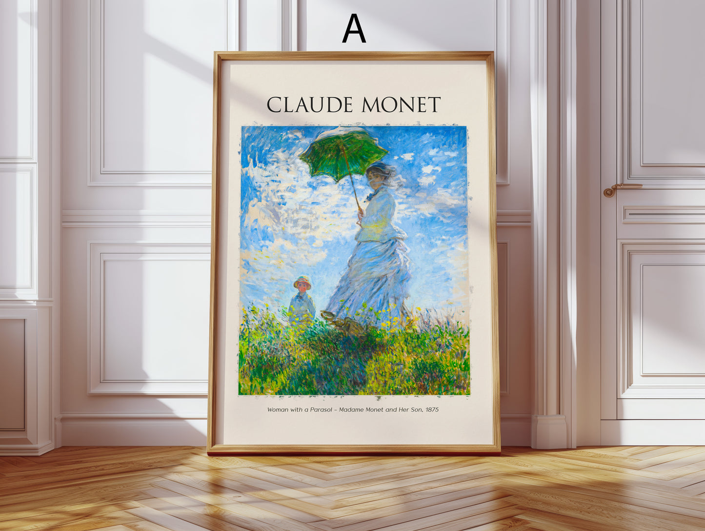 Claude Monet Kunst Poster · Geschenkidee · Impressionistische Gärten Seine Landschaften Blumen Brücken · Dekoprint ohne Rahmen