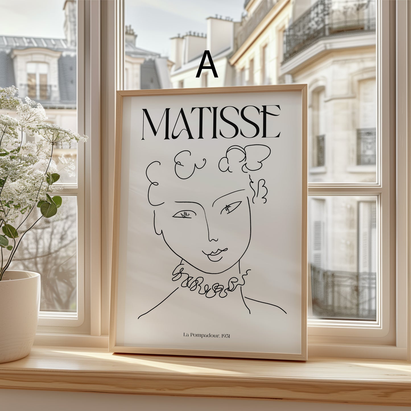 Henri Matisse Poster · Geschenkidee · Line Art Abstrakte Formen Scherenschnitt Farbige Kompositionen · Dekoprint ohne Rahmen