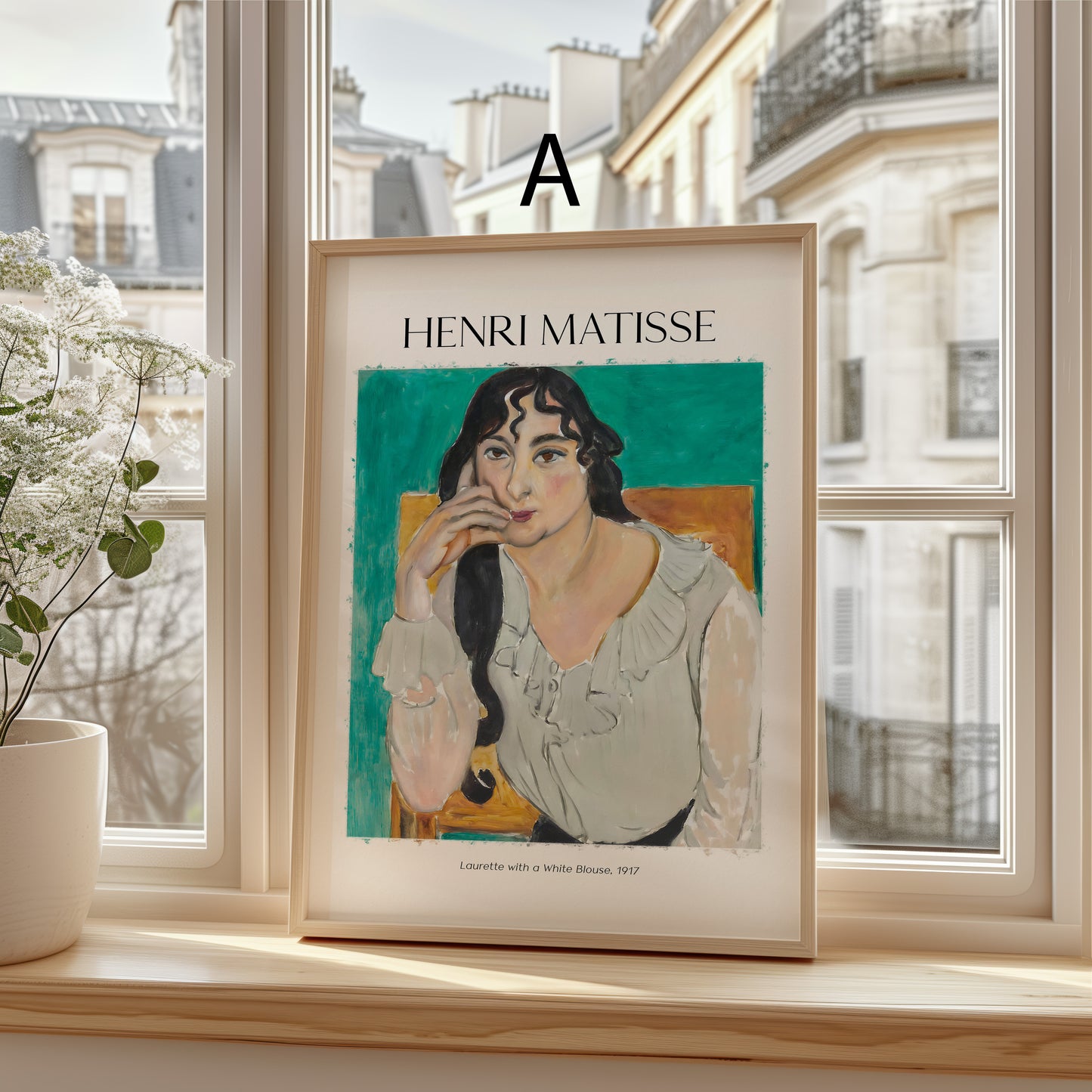 Henri Matisse Poster · Geschenkidee · Fauvistisches Frauenporträt Odaliske La Blouse Roumaine · Dekoprint ohne Rahmen