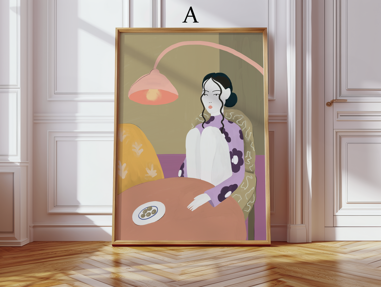 Abstrakte Frauen Poster · Geschenkidee · Abstrakt Frauengesichter Weibliche Silhouetten Line · Dekoprint ohne Rahmen