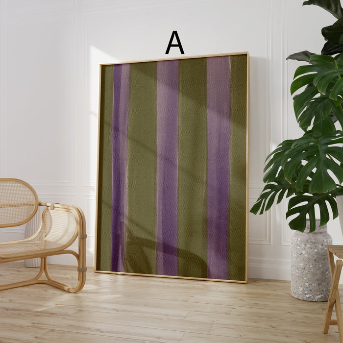 Geschenkidee · Streifen und Karo Muster Poster Ästhetische Geometrische Prints · Dekoprint ohne Rahmen | JUSTGOODMOOD