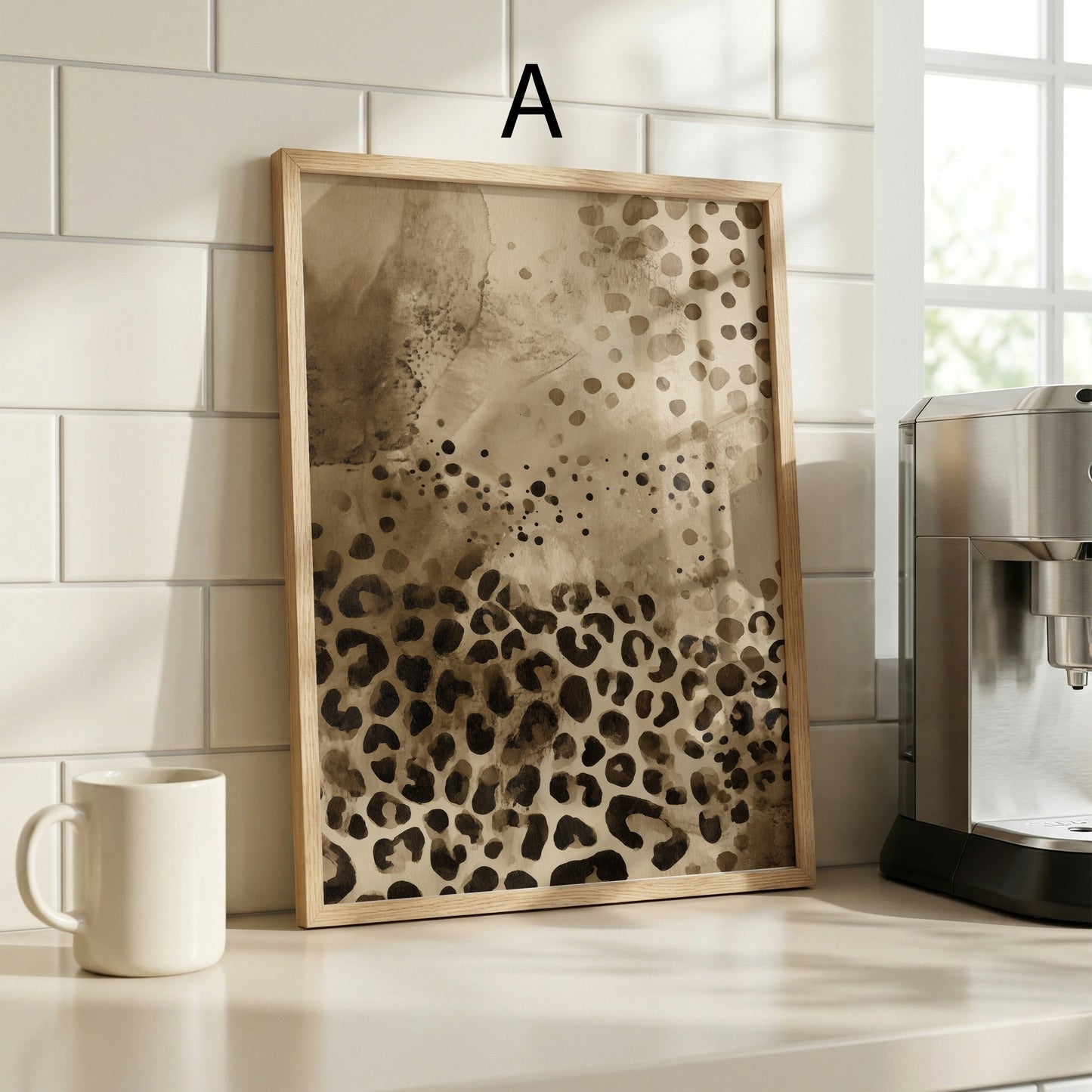 Raubkatzen Poster · Geschenkidee · Leopard Flecken und abstrakte Texturen · Dekoprint ohne Rahmen