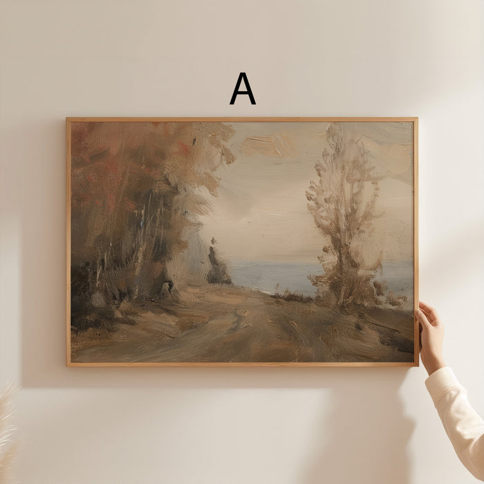 Vintage Landschaft Poster auf Baumwolle – JUSTGOODMOOD