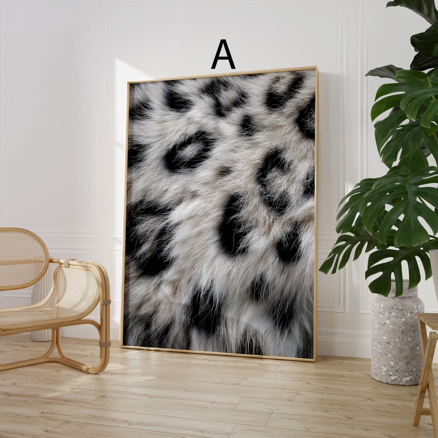 Tiermuster Poster · Geschenkidee · Exotische Tierfell Texturen Schlangenhaut und Raubkatzen Muster · Dekoprint ohne Rahmen