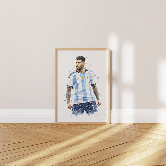 Argentinien Fußball Poster – Premium Baumwollkunst