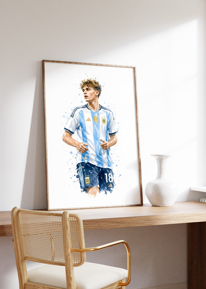 Argentinien Fußball Poster – Premium Baumwollkunst