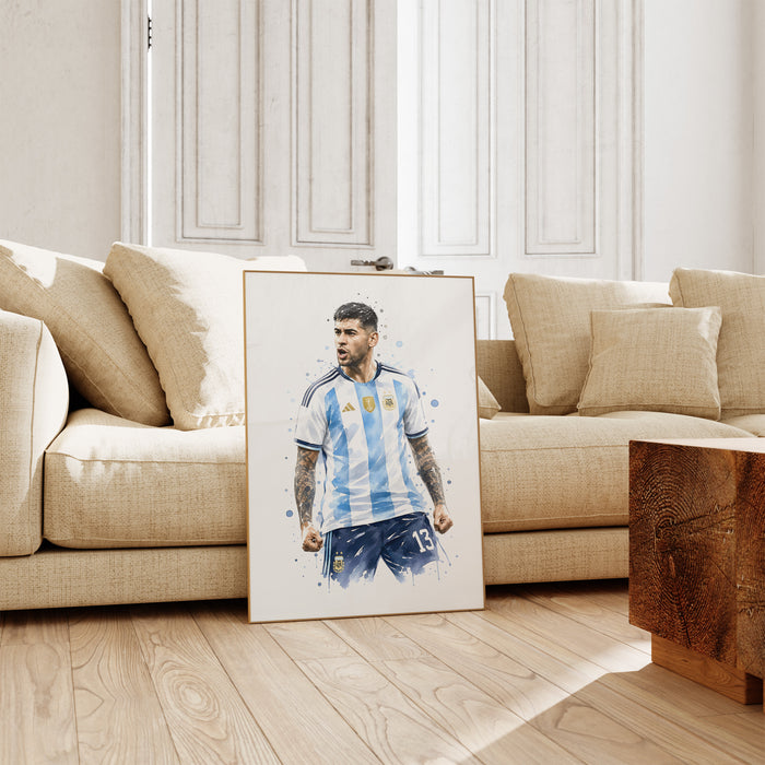 Argentinien Fußball Poster – Premium Baumwollkunst
