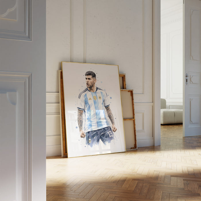 Argentinien Fußball Poster – Premium Baumwollkunst