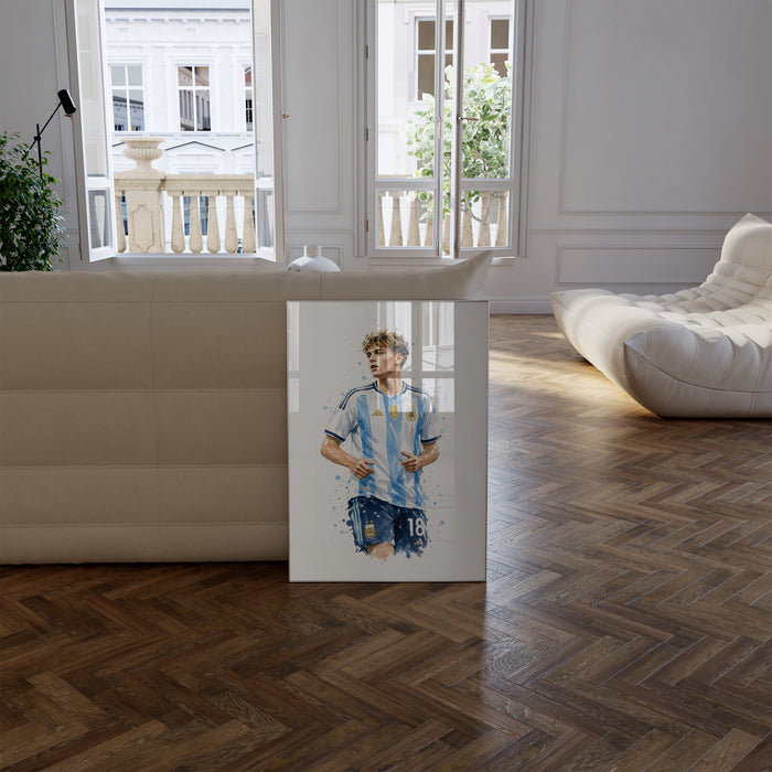 Argentinien Fußball Poster – Premium Baumwollkunst