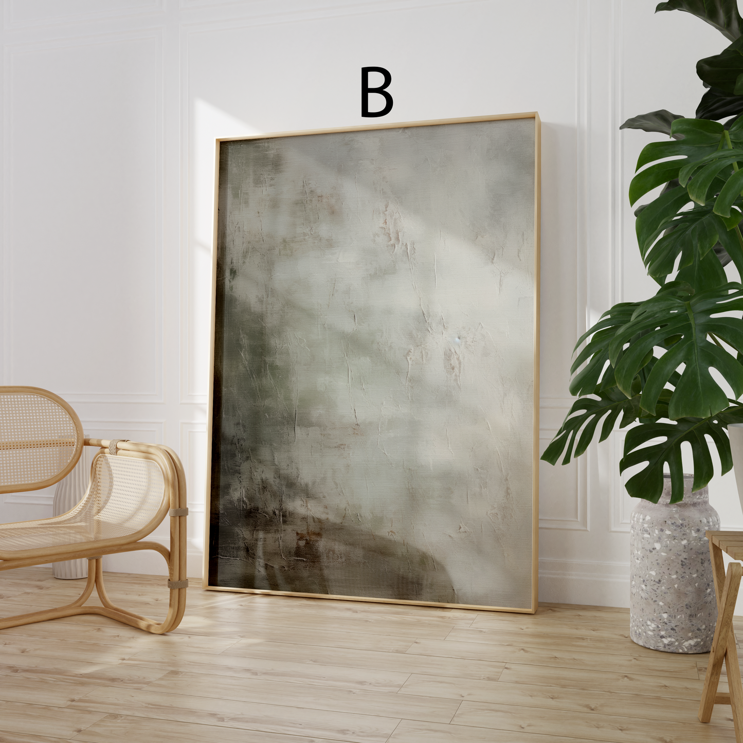 Abstrakte Kunst Poster · Geschenkidee · Aquarell Neutrale Farben Minimalistische Wandkunst · Dekoprint ohne Rahmen