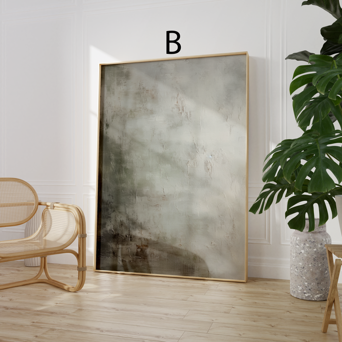 Aquarell-Poster in neutralen Farben