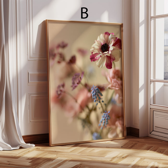 Moderne Blumen Poster | Zarte Wildblumen | JUSTGOODMOOD