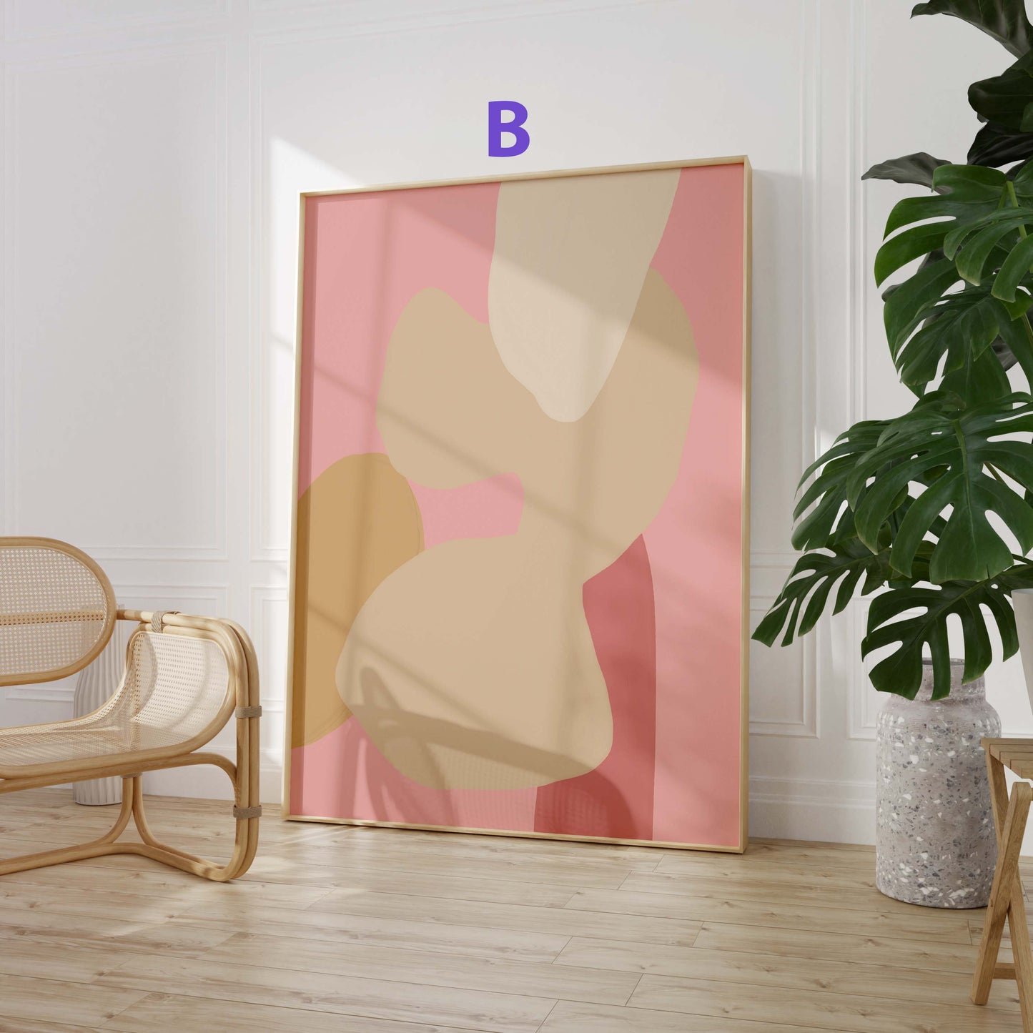 Abstrakte Kunst Poster · Geschenkidee · Moderne Formen, Blumenstillleben und Landschaftskunst · Dekoprint ohne Rahmen