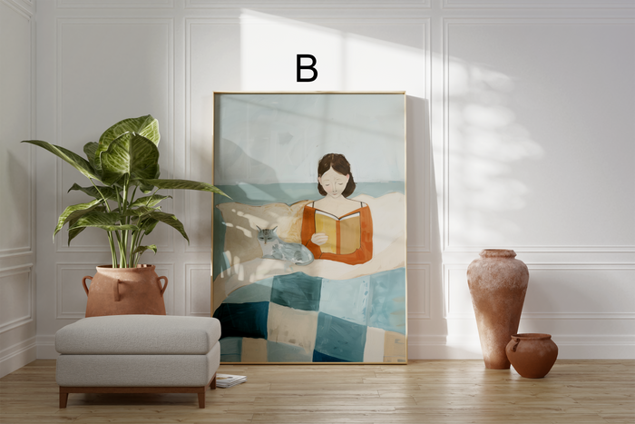 JUSTGOODMOOD Poster – Premium Baumwoll-Canvas Kunstwerke