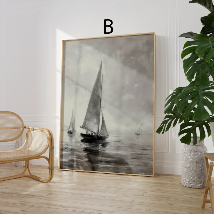 Impressionismus Poster auf Baumwoll-Canvas von JUSTGOODMOOD