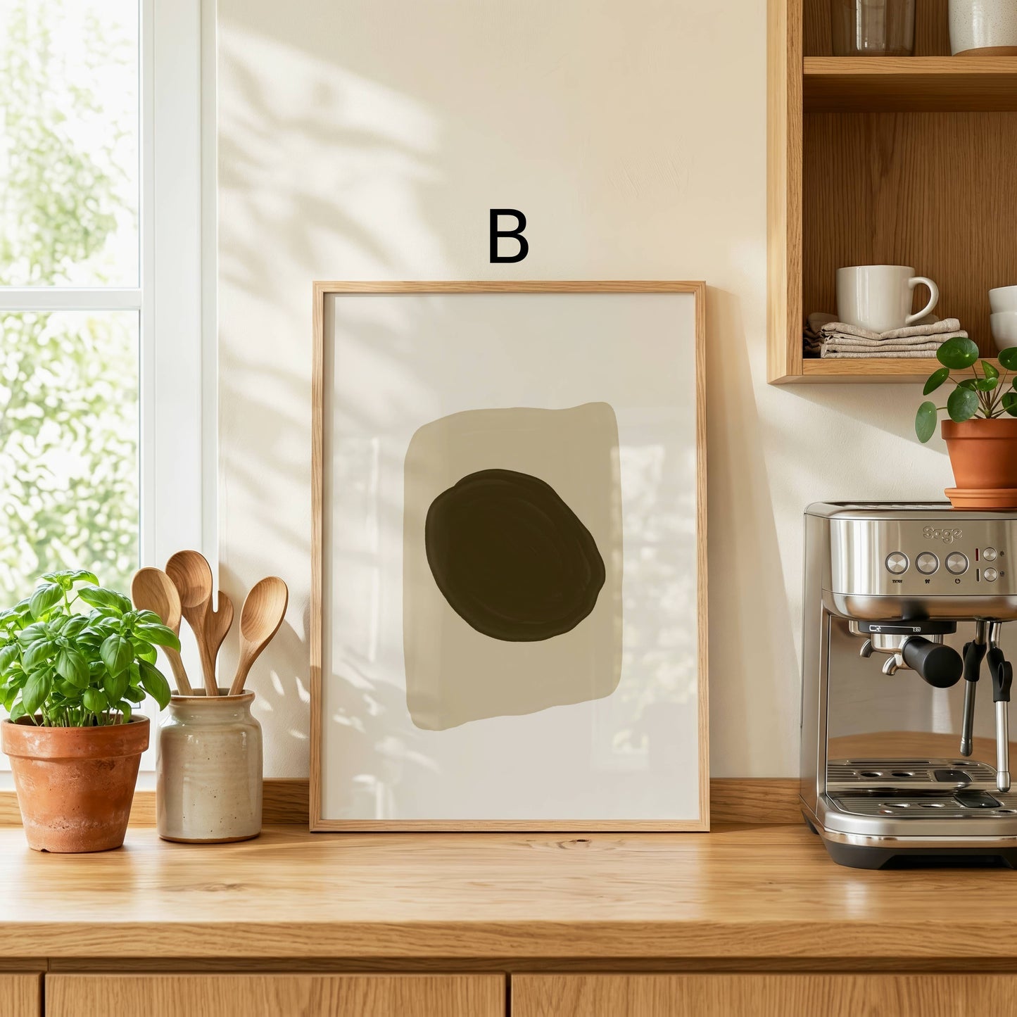 Moderne Kunst Poster · Geschenkidee · Abstrakte Formen Line Art Frauenporträt und Minimalistische Wandkunst · Dekoprint ohne Rahmen