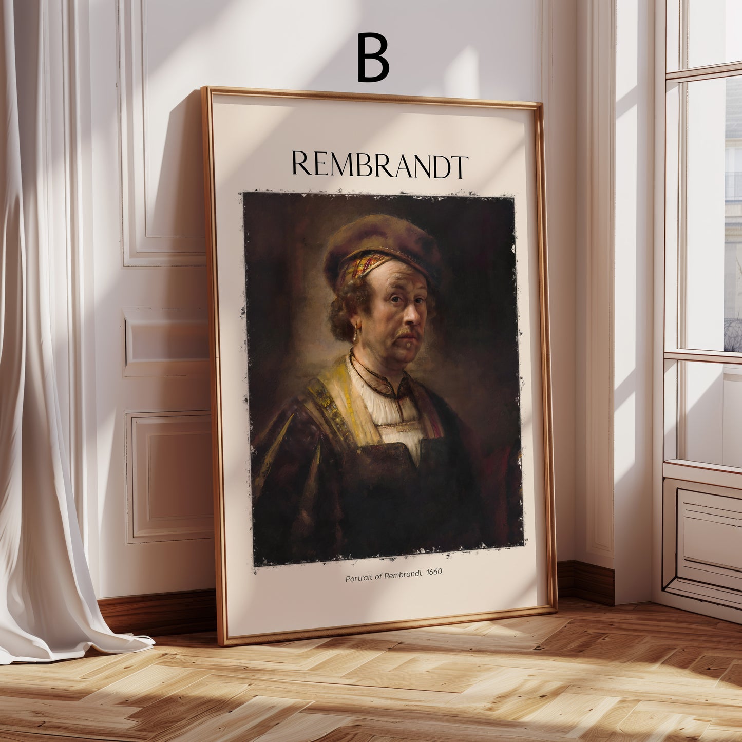 Rembrandt Poster · Geschenkidee · Barocke Porträts Die Nachtwache Niederländische Meisterwerke · Dekoprint ohne Rahmen