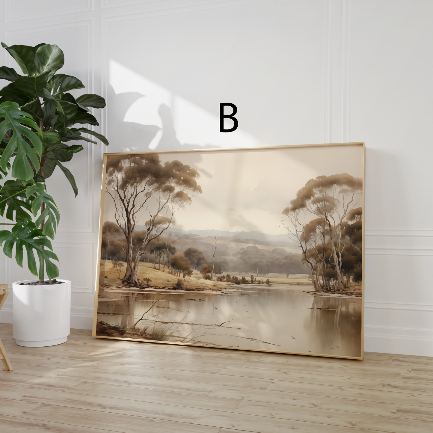 Vintage Landschaft Poster · Geschenkidee · Wald- und Meereslandschaften · Dekoprint ohne Rahmen