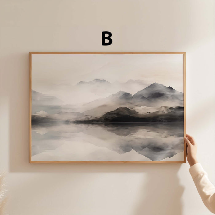 Panorama Landschaft Poster – Premium Baumwoll-Print