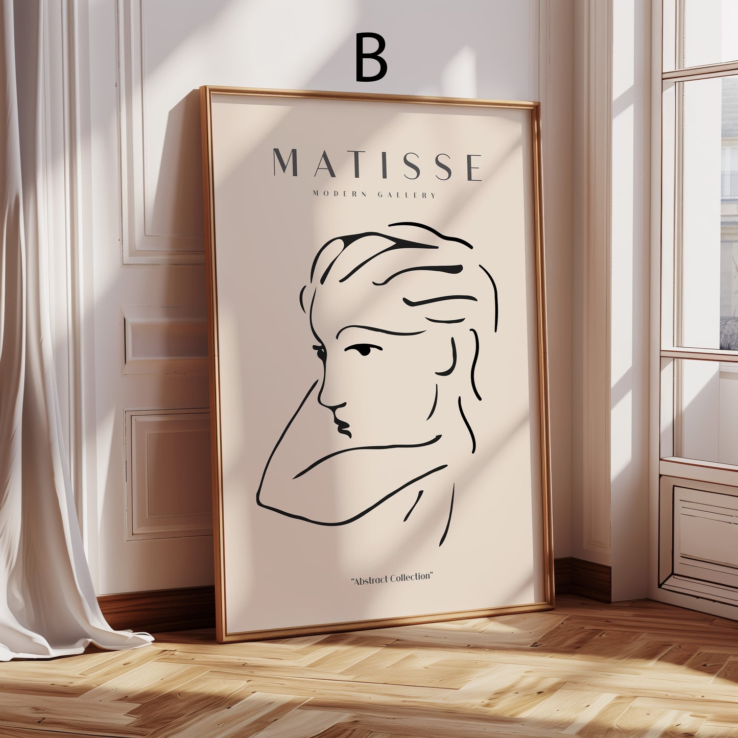 Matisse Poster · Geschenkidee · Line Art Gesichter Abstrakte Formen Farbenfrohe Kunst · Dekoprint ohne Rahmen