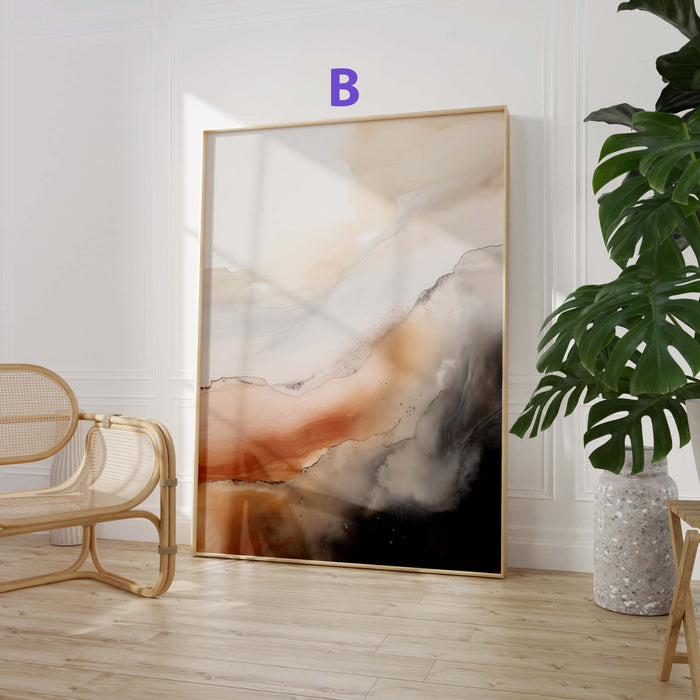 JUSTGOODMOOD Aquarell Poster – Edle Naturwandkunst