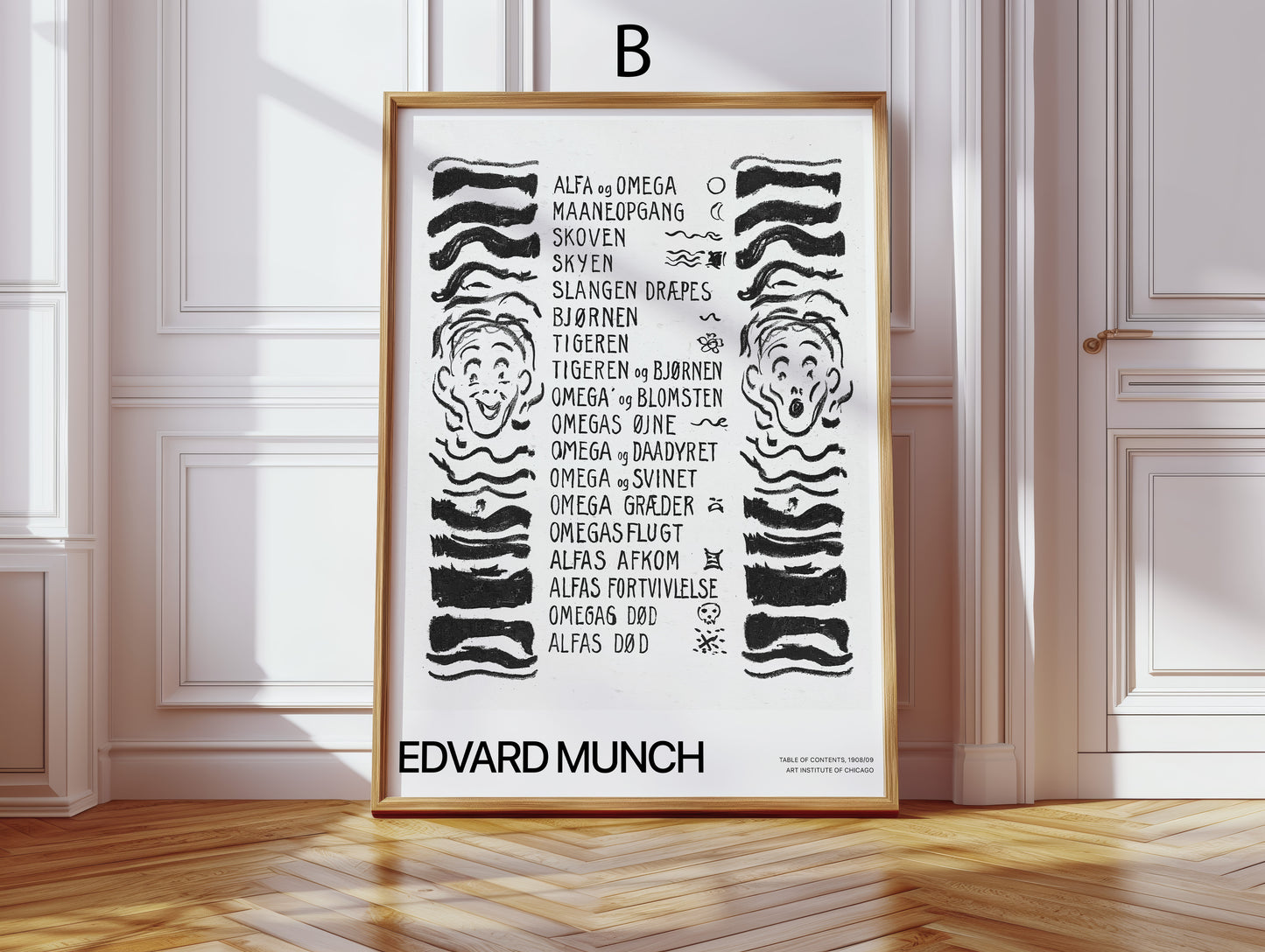 Kunst Poster · Geschenkidee · Edvard Munch Expressionismus Ikonische Gemälde Symbolistische Kunst · Dekoprint ohne Rahmen