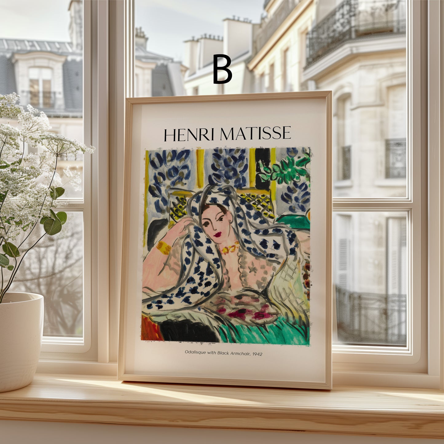 Henri Matisse Poster · Geschenkidee · Fauvistisches Frauenporträt Odaliske La Blouse Roumaine · Dekoprint ohne Rahmen