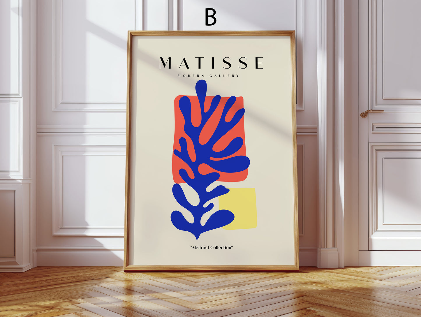 Matisse Poster · Geschenkidee · Abstrakte Scherenschnitte Porträts Farbenfrohe Kunst · Dekoprint ohne Rahmen