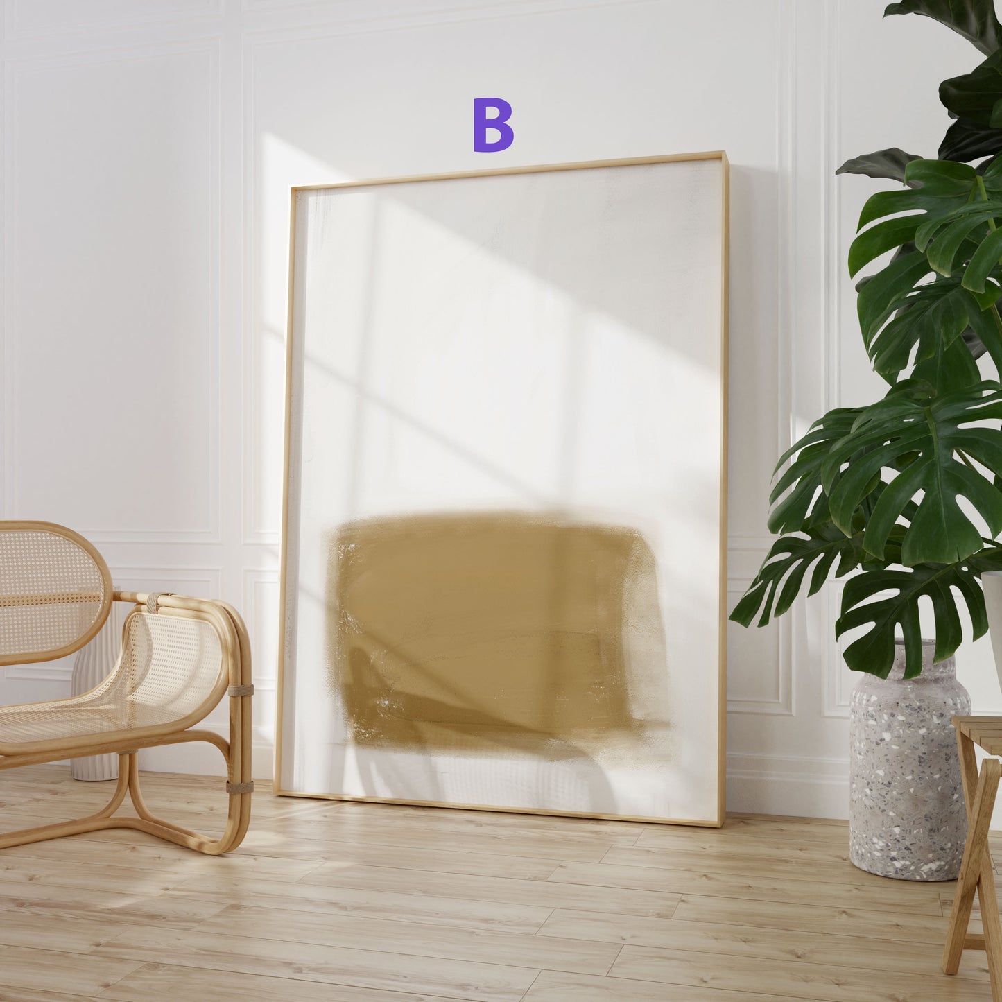 Abstrakte Linien Poster · Geschenkidee · Minimalistische Line Art in Beige, Schwarz und Naturtönen · Dekoprint ohne Rahmen