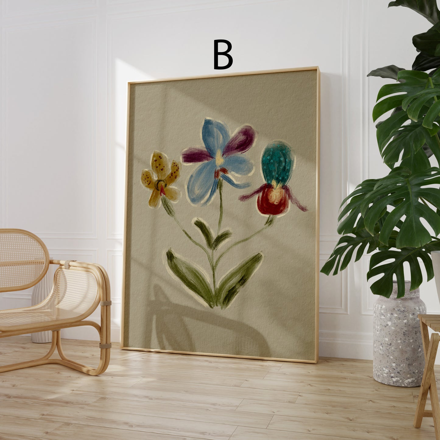 Abstrakte Poster · Line Art & botanische Bilder fürs Wohnzimmer · Dekoprint ohne Rahmen