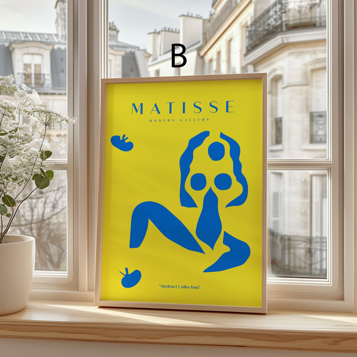 Matisse Poster · Geschenkidee · Abstrakte Scherenschnitte Bunte Formen Line Art · Dekoprint ohne Rahmen
